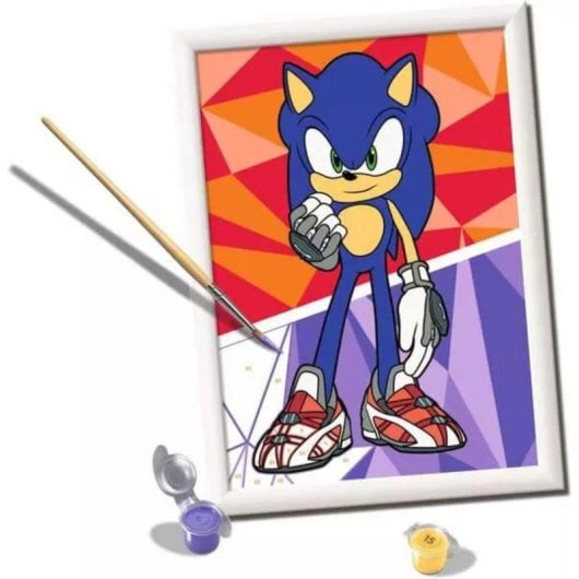 Kit de pintura Ravensburger CreArt Sonic the Hedgehog Multicolor 7+ anos