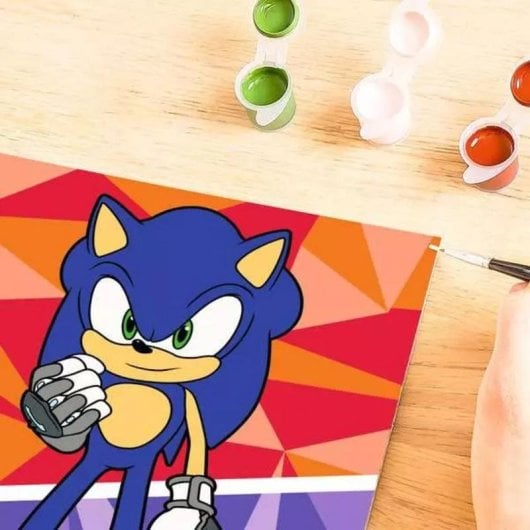 Kit de pintura Ravensburger CreArt Sonic the Hedgehog Multicolor 7+ anos