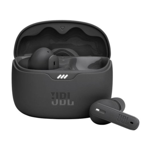 Auricolari JBL Tune 245 NC wireless Bluetooth con Cancellazione Rumore, microfono e IP54, nero