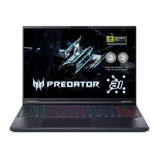 Portátil Acer Predator Helios Neo 18 18" Intel Core Ultra 9 275HX 32GB 2TB SSD RTX 5070 Ti Sin sistema operativo