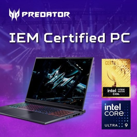 Portátil Acer Predator Helios Neo 18 18" Intel Core Ultra 9 275HX 32GB 2TB SSD RTX 5070 Ti Sin sistema operativo