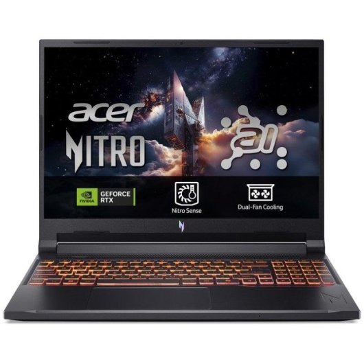 Laptop Acer Nitro V 16 ANV16-42 16" AMD Ryzen 7 32GB 1TB SSD RTX 5060 Ohne Betriebssystem