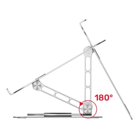 Notebook-Ständer Unitek OT180SL01 Aluminium 10-16 Zoll 360° drehbar höhenverstellbar