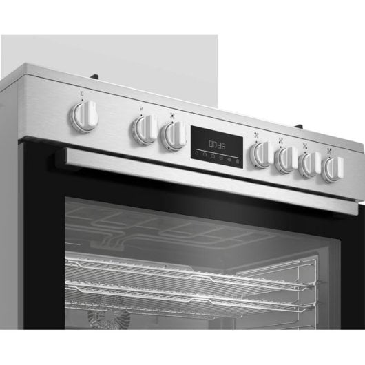 Cocina independiente Beko BGM11226EX acero inoxidable 5 fuegos gas horno eléctrico 111 L