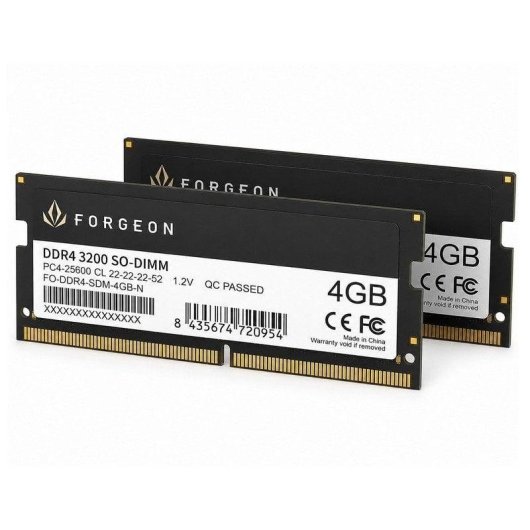Forgeon Cyclone PLUS V2 DDR4 3200 MHz 8GB 2x4GB CL22 Negra