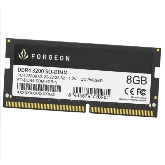 Mémoire RAM Forgeon Cyclone PLUS 8GB 1x8GB DDR4 3200MHz CL22 Noir SO-DIMM