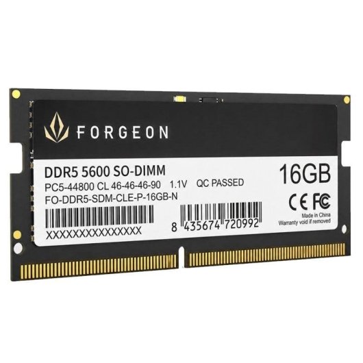 Memória RAM Forgeon Cyclone PRO 16GB 1x16GB DDR5 5600MHz CL46 Preto