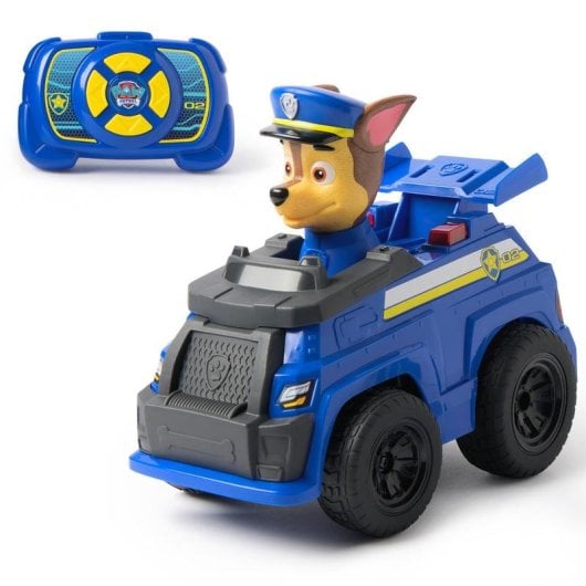 Voiture télécommandée Spin Master Chase Paw Patrol LED facile à piloter 25,4 cm