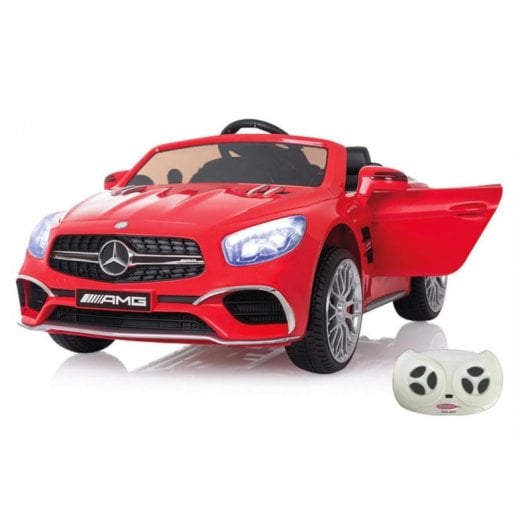 Auto cavalcabile Jamara Mercedes SL65 Rosso 12V 7000mAh Telecomando Luci