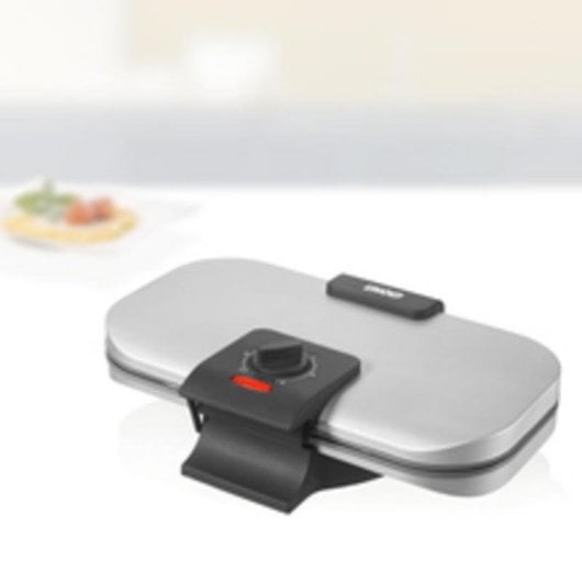 Máquina de Waffles Unold 48241 com Formato de Coração Duplo e Ajuste de Termostato, 1300W, Metal