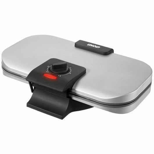 Máquina de Waffles Unold 48241 com Formato de Coração Duplo e Ajuste de Termostato, 1300W, Metal