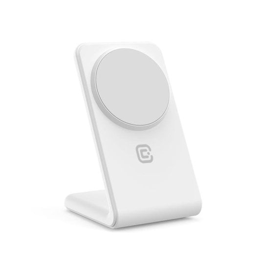 Chargeur sans fil CRONG Qi USB Type-C MagSafe 15W blanc