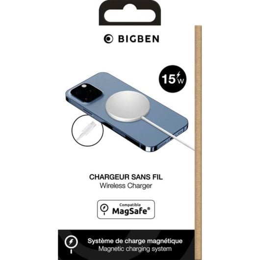 Carregador BIGBEN MSPAD15WW Branco compacto portátil 1 unidade