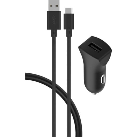 Carregador Automóvel BIGBEN CACCBLAC3AB 1x USB 2.0 2.4A Preto com Cabo USB-C