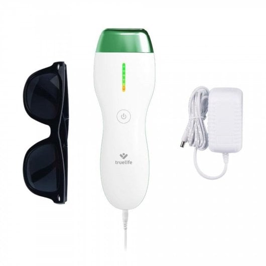 Depilator TrueLife BELLE IPL E3 Grün Weiß IPL 600000 Lichtimpulse 5 Intensitätsstufen