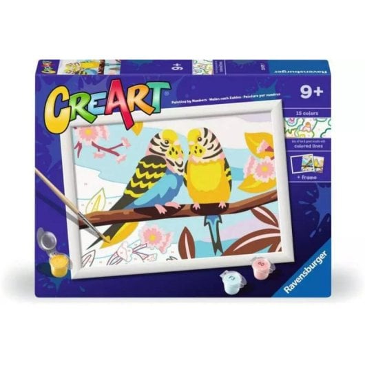 Kit de Pintura por Números Ravensburger 23975 com 15 Tintas e Pincel