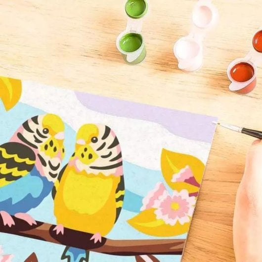 Kit de Pintura por Números Ravensburger 23975 com 15 Tintas e Pincel