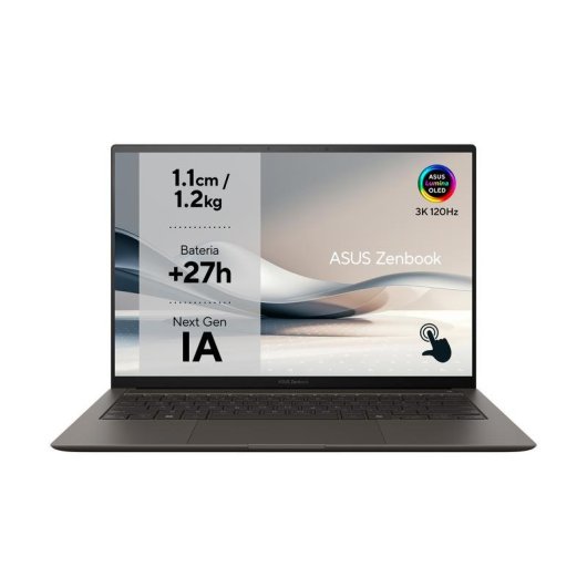 Portátil ASUS Zenbook S 14 OLED UX5406SA-PZ303W 14" Intel Core Ultra 7 258V 32GB 1TB SSD Arc Graphics 140V Windows 11 Home