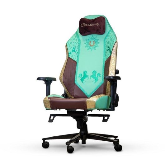 Cadeira Gaming Phoenix Monarch LOTR Edição Rohan XL couro napa e veludo