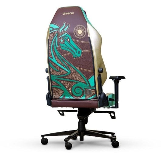 Cadeira Gaming Phoenix Monarch LOTR Edição Rohan XL couro napa e veludo