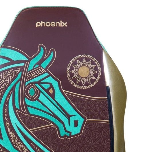 Cadeira Gaming Phoenix Monarch LOTR Edição Rohan XL couro napa e veludo