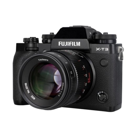 Objetivo 7Artisans 55 mm F1.4 MKII Montura Fujifilm X Foco Manual Preto