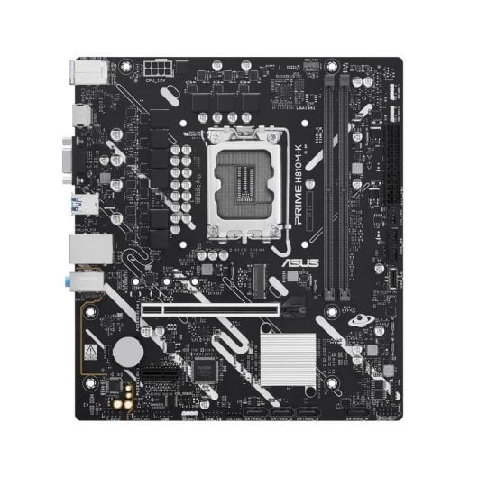 Carte mère ASUS PRIME H810M-K Intel H810 LGA1851 DDR5 Micro-ATX Gigabit M.2 RGB