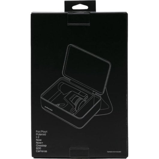 Estuche Polaroid 6276 rígido couro preto proteção câmaras