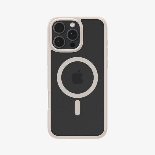 Funda para telemóvel Spigen Ultra Hybrid (MagFit) Capa PC TPU Bege Transparente MagSafe para iPhone 16 Pro