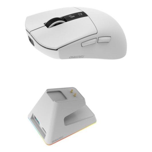 Rato Oniverse Vanguard Wireless RF + Bluetooth 12000 DPI Branco Recargável 6 Botões