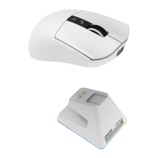 Rato Oniverse Vanguard Wireless RF + Bluetooth 12000 DPI Branco Recargável 6 Botões