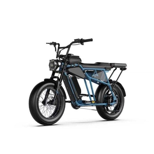 Bicicleta eléctrica Qreate Cavet Air Plus 20" 250W Fat Bike doble suspensión
