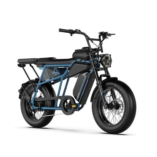 Bicicleta eléctrica Qreate Cavet Air Plus 20" 250W Fat Bike doble suspensión
