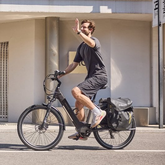 Bicicleta eléctrica Qreate City Pro 27.5" 250W 36V 15Ah urbana step-through