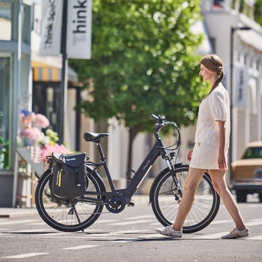 Bicicleta eléctrica Qreate City Pro 27.5" 250W 36V 15Ah urbana step-through