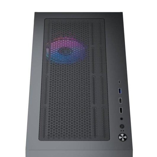 Caja PC Preyon Nest Quarry ATX/E-ATX Cristal Templado Torre Negra ARGB con Ventana