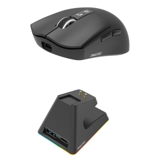 Ratón Oniverse Vanguard RF Wireless Bluetooth 12000DPI Preto Recargável 6 Botões