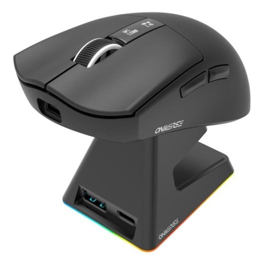 Ratón Oniverse Vanguard RF Wireless Bluetooth 12000DPI Preto Recargável 6 Botões