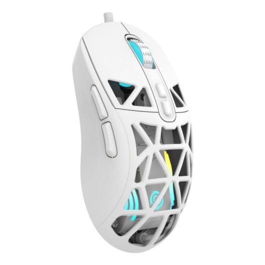 Souris Oniverse Kryo USB filaire 13800 DPI blanche RGB 7 boutons ambidextre