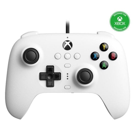 Mando 8Bitdo Ultimate Blanco USB para Android y Xbox con cruceta y joystick