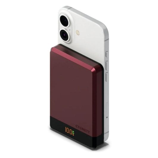 Bateria Externa Cygnett MagSlim 10000 mAh Wireless MagSafe Cherry