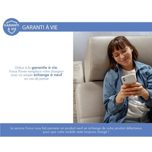 Handykabel FORCE CASE FPCBLAC2MRG Grau Kunststoff 1 Stück