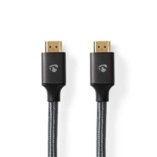 Câble HDMI Nedis CVTB35000GY50 5 m 48 Gbit/s 3D Noir Connecteurs Or