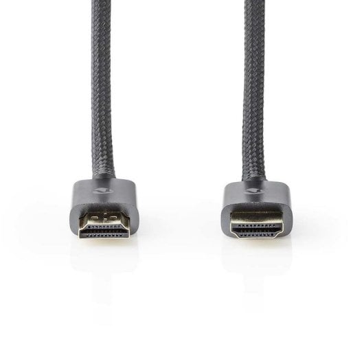 Câble HDMI Nedis CVTB35000GY50 5 m 48 Gbit/s 3D Noir Connecteurs Or
