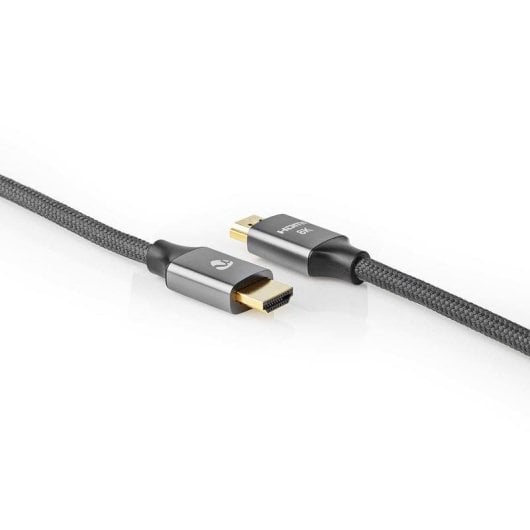 Câble HDMI Nedis CVTB35000GY50 5 m 48 Gbit/s 3D Noir Connecteurs Or