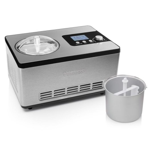 Heladora Princess 282604 Deluxe Compresseur 2L Acier Inoxydable LCD
