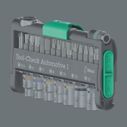 Clé à cliquet Wera Tool-Check Automotive 1 Acier inoxydable 38 pièces