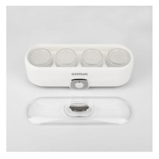 Yogurtiera G3Ferrari Fermento 4 0,72 L 20 W 4 vasetti vetro grigio bianco