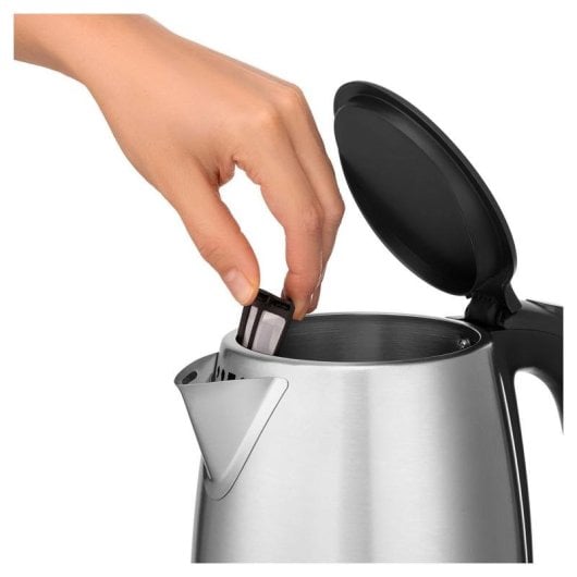 Wasserkocher Sencor SWK 1715SS 1,7 L 2200 W Edelstahl Schwarz Silber kabellos