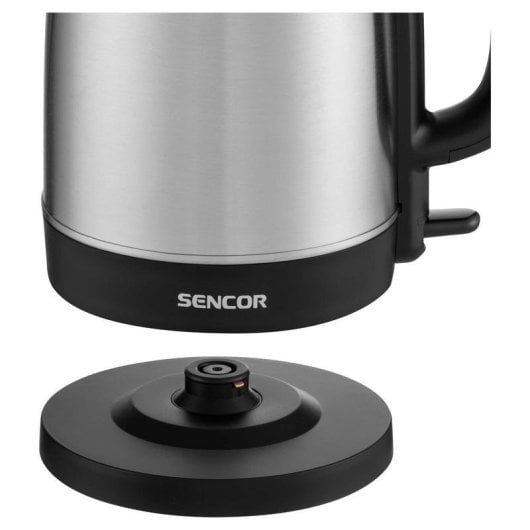 Wasserkocher Sencor SWK 1715SS 1,7 L 2200 W Edelstahl Schwarz Silber kabellos